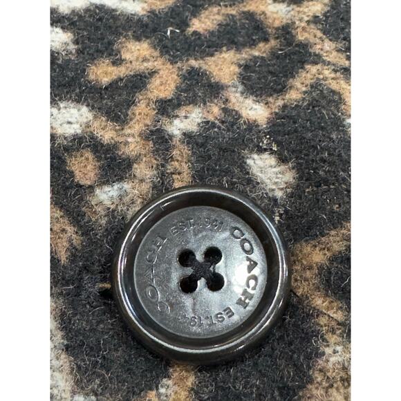 Coach wool blend 3/4 sleeve double breasted cocoon coat XS - Picture 12 of 16